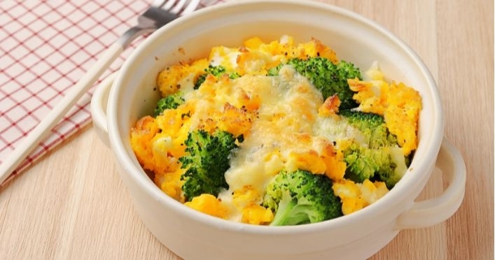 【副菜】ブロッコリーと卵のチーズ焼き