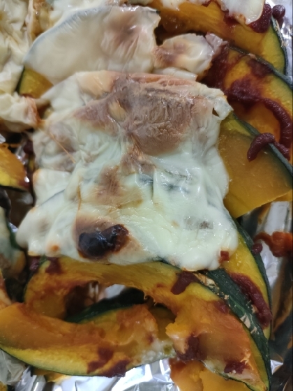 レンジで簡単★カボチャのチーズ焼き