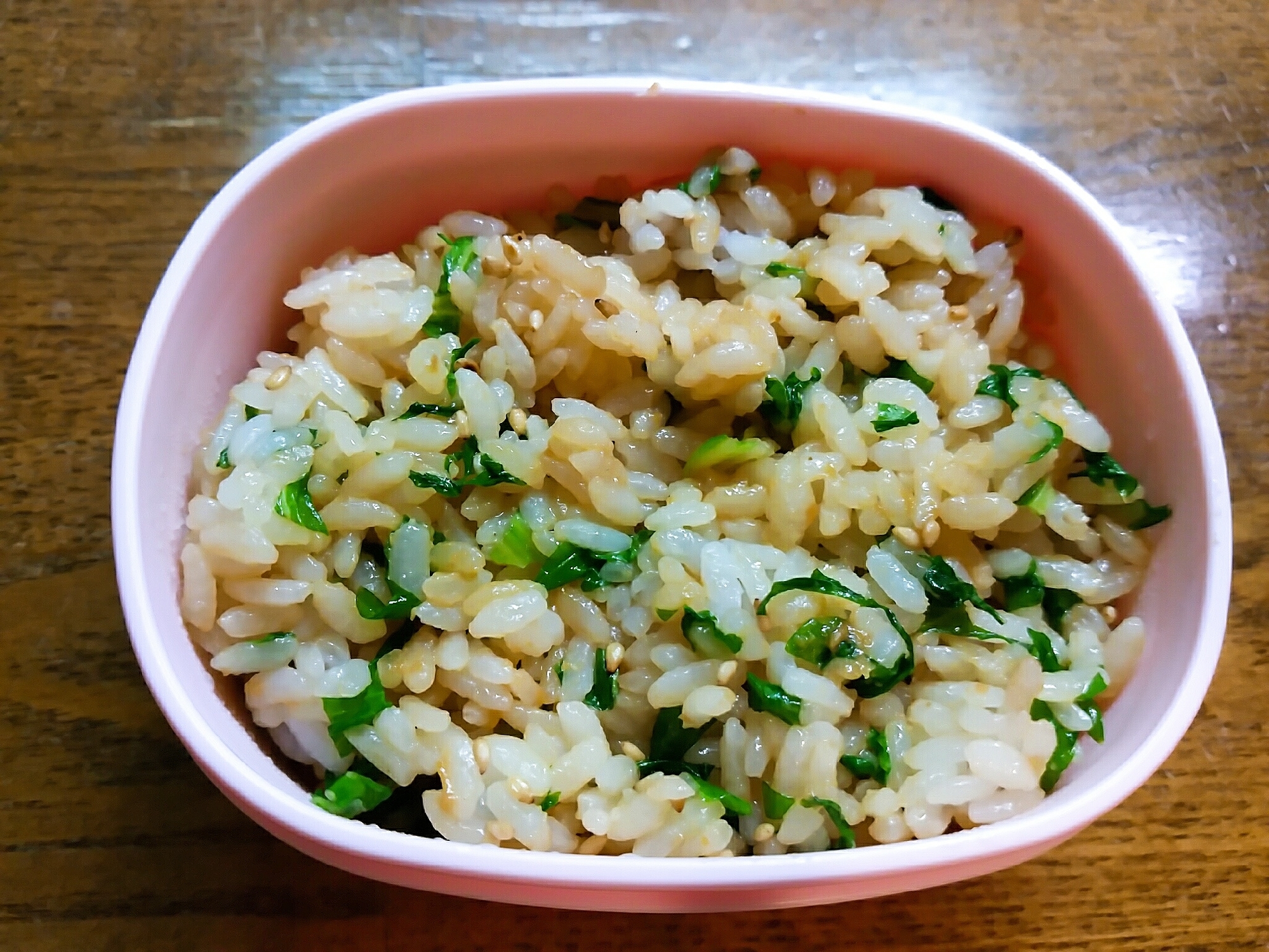 セロリと味噌ゴマご飯