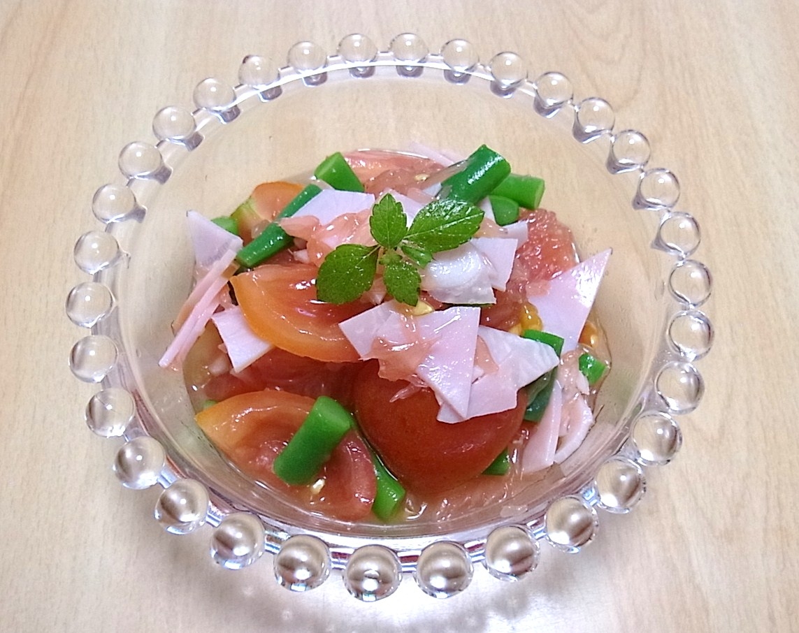 グレープフルーツ いんげん ハム トマトのサラダ レシピ 作り方 By Peru7 楽天レシピ グレープフルーツ いんげん ハム トマトのサラダ レシピ 作り方 By Peru7 楽天レシピ