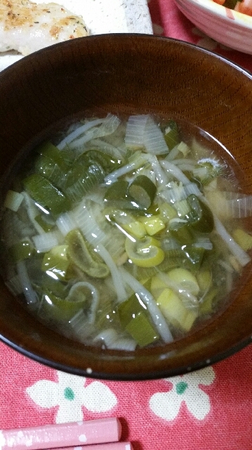 ねぎ、た~~っぷりの、食べるスープ(活力なべ使用)