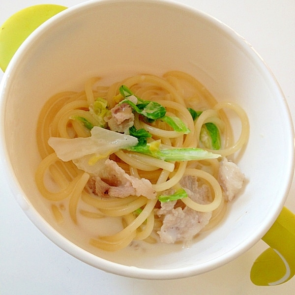 白菜と豚肉のクリームパスタ 離乳食 レシピ 作り方 By とっこ 楽天レシピ 白菜と豚肉のクリームパスタ 離乳食 レシピ 作り方 By とっこ 楽天レシピ