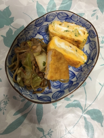 キャベツたっぷり焼きそば