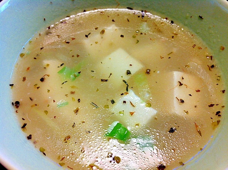 干しエビと豆腐のあっさりスープ