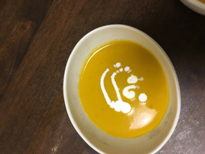 電子レンジでかぼちゃを加熱してから使うので簡単でした。
パンとスープでランチにしました。ボリュームもあり美味しかったです。