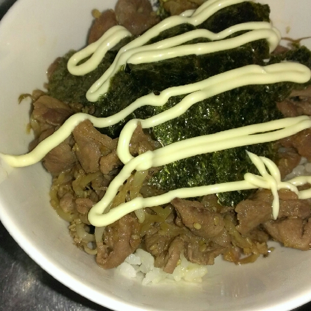 簡単☆ラム肉丼