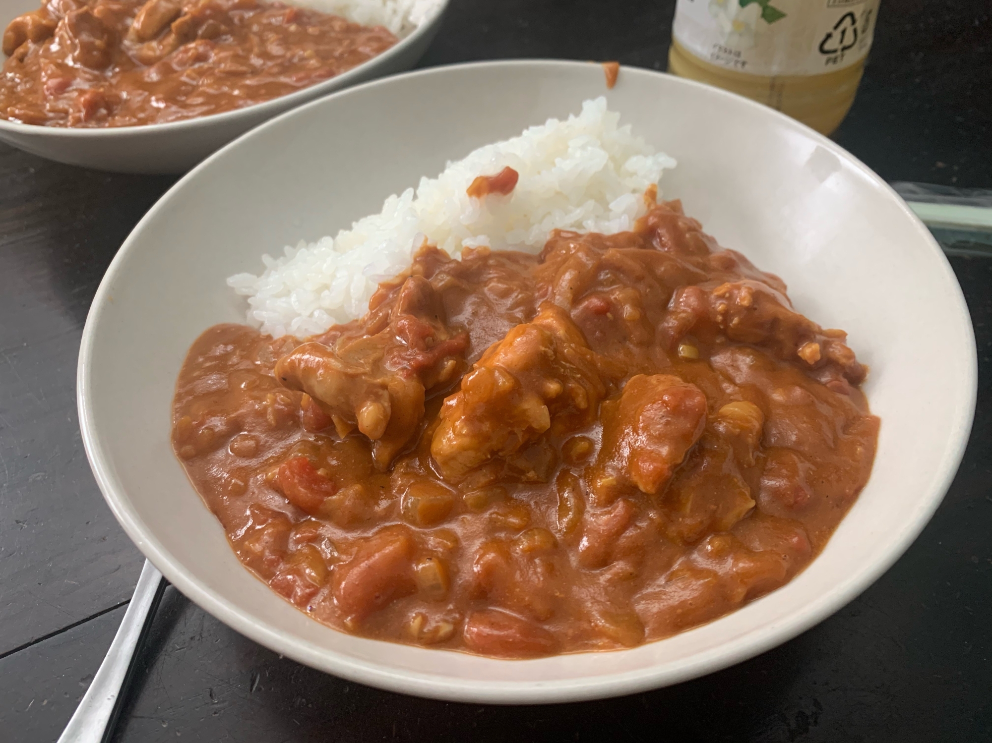 フライパンとカレールウで作るバターチキンカレー