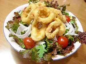 イカのフライがのったカラマリサラダ レシピ 作り方 By Miashimatora 楽天レシピ イカのフライがのったカラマリサラダ レシピ 作り方 By Miashimatora 楽天レシピ