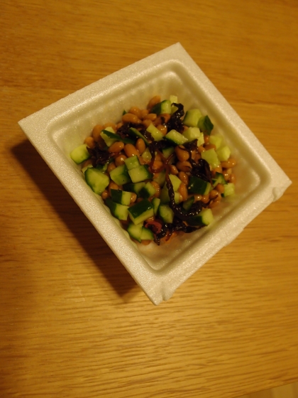 納豆ときゅうりの和え物＋＋