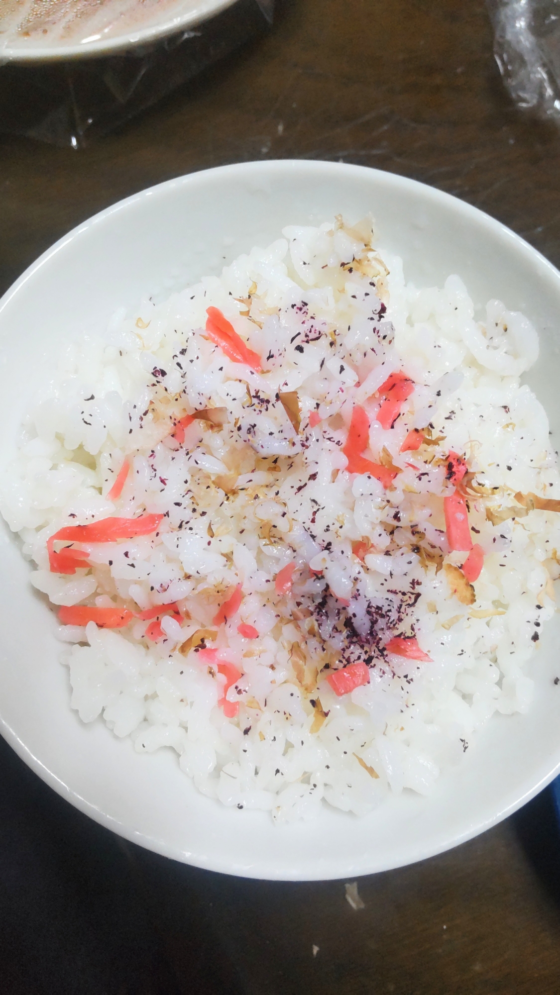 紅生姜とゆかりの混ぜご飯
