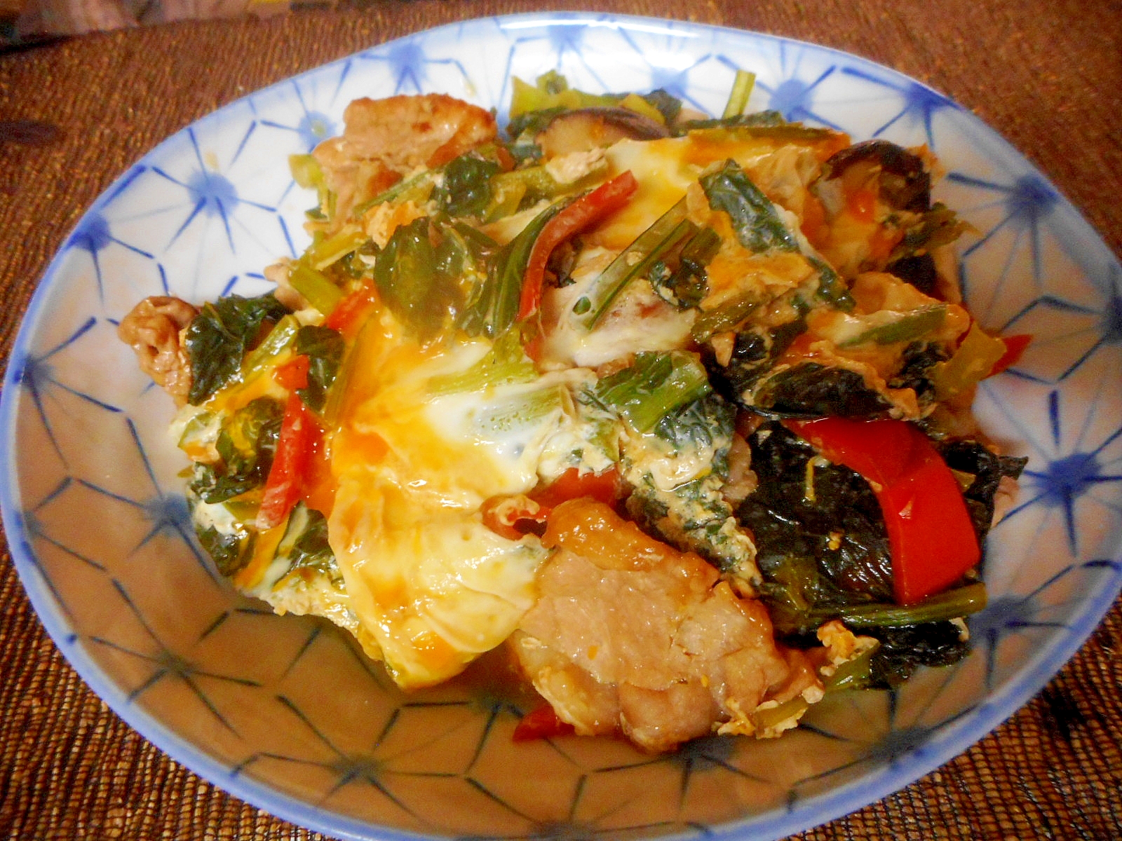 小松菜と豚肉の卵とじ レシピ 作り方 By Mococo05 楽天レシピ 小松菜と豚肉の卵とじ レシピ 作り方 By Mococo05 楽天レシピ