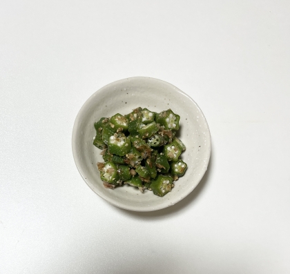 オクラの塩昆布和え
