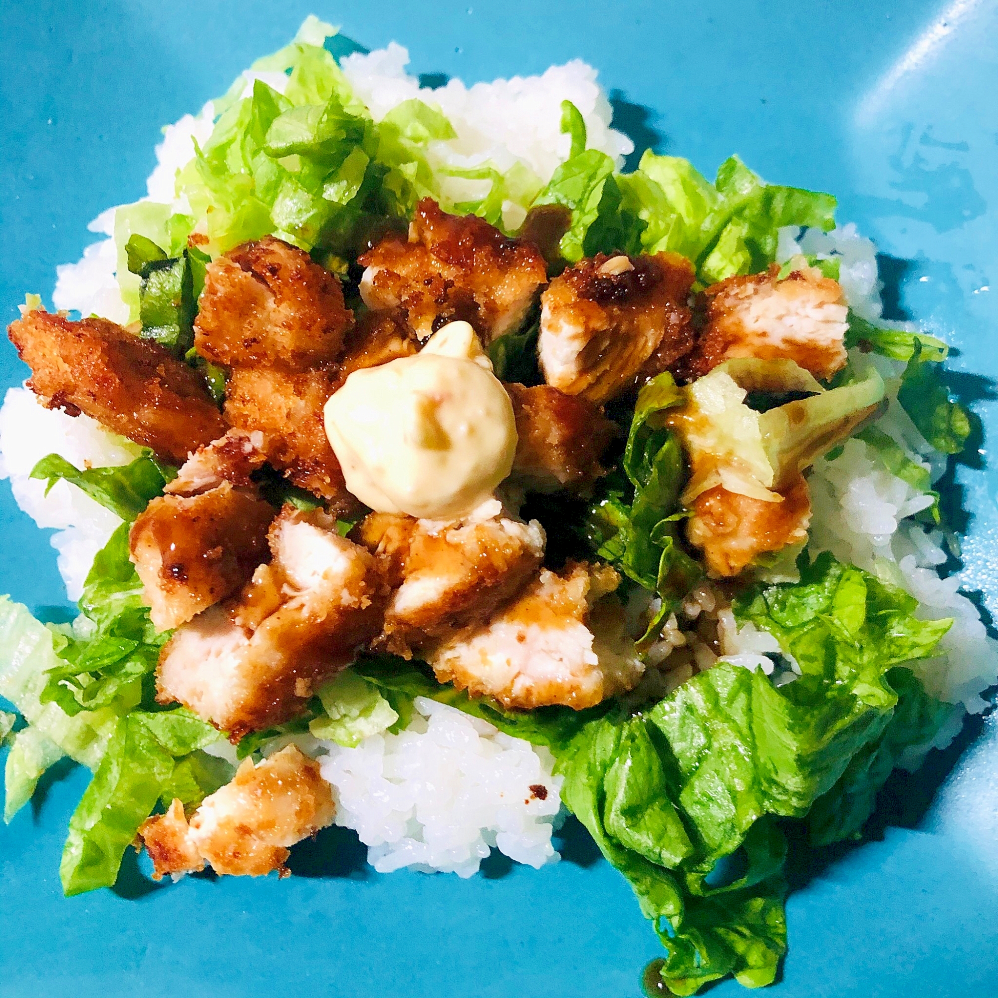 チキンカツの丼