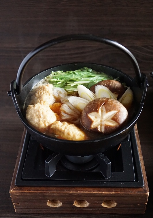 すき焼き風鶏団子鍋