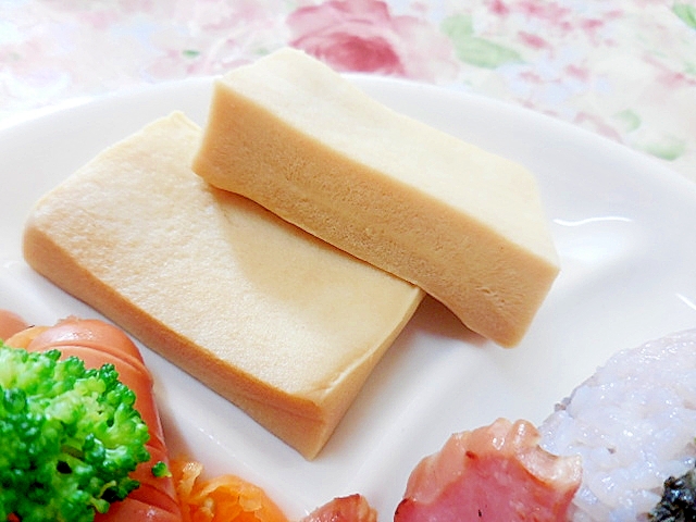 レンジでチン❤高野豆腐の黒酢めんつゆ❤