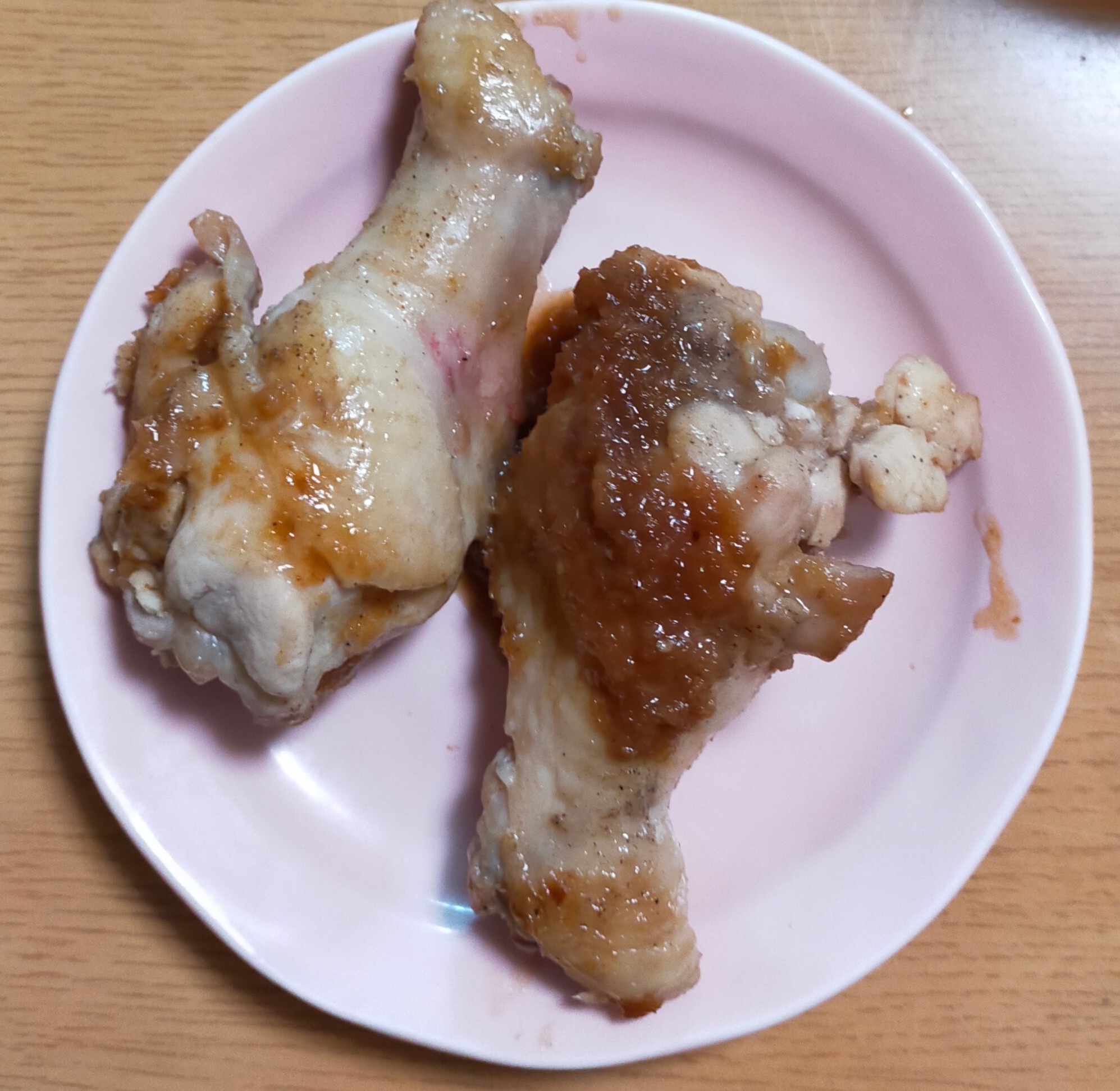 鶏手羽元のしょうが焼肉タレ焼き