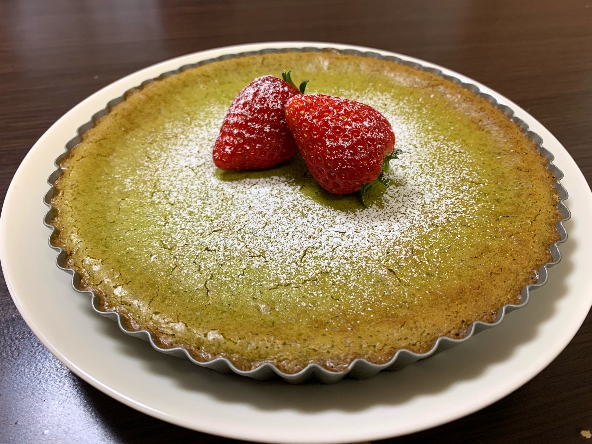 抹茶のチーズケーキ