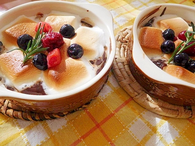  フォンデュみたいなチョコグラタンでバレンタイン レシピ・作り方 by サクラノカタライ - 楽天レシピ 