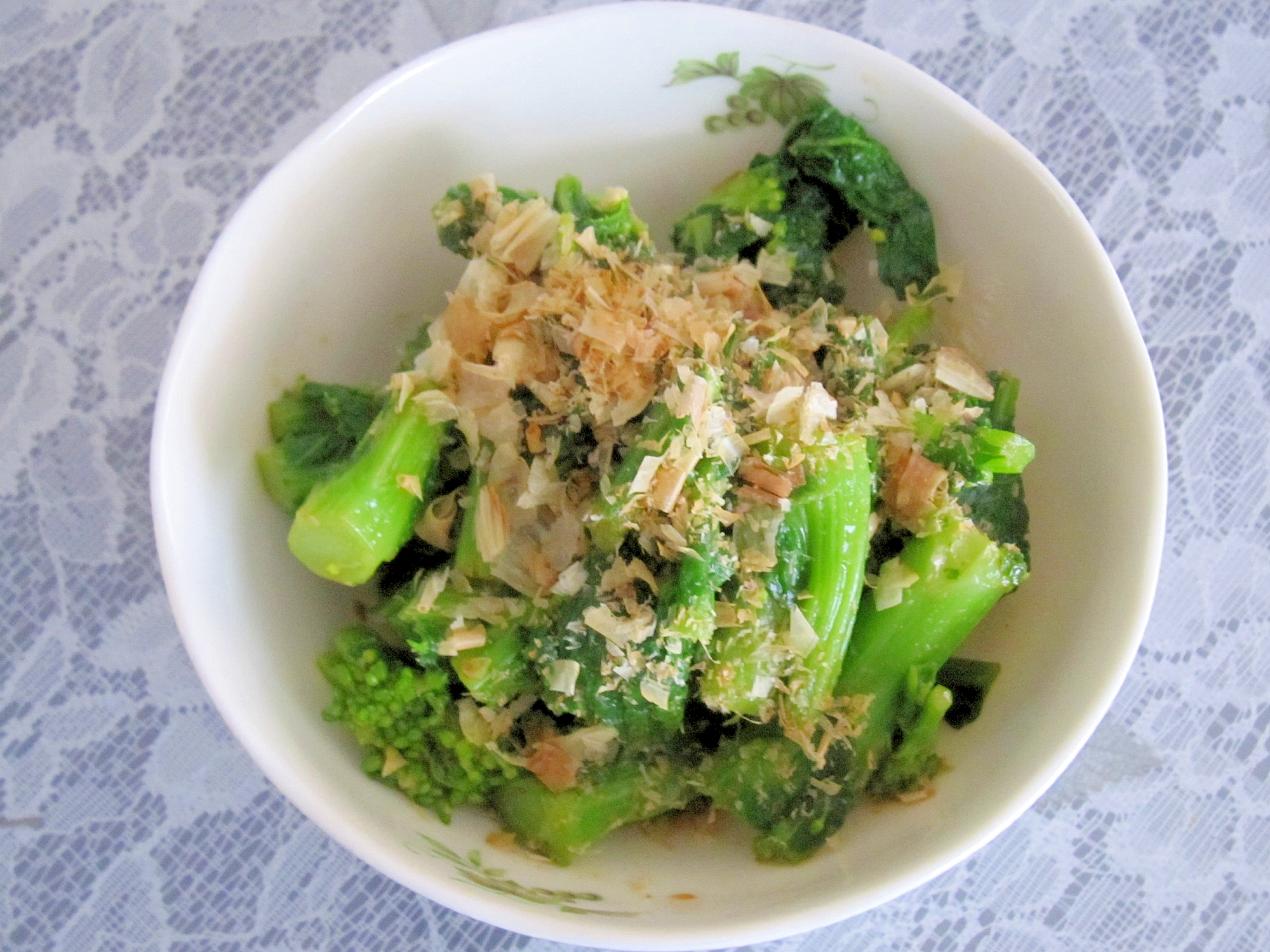 菜花のからし醤油和え