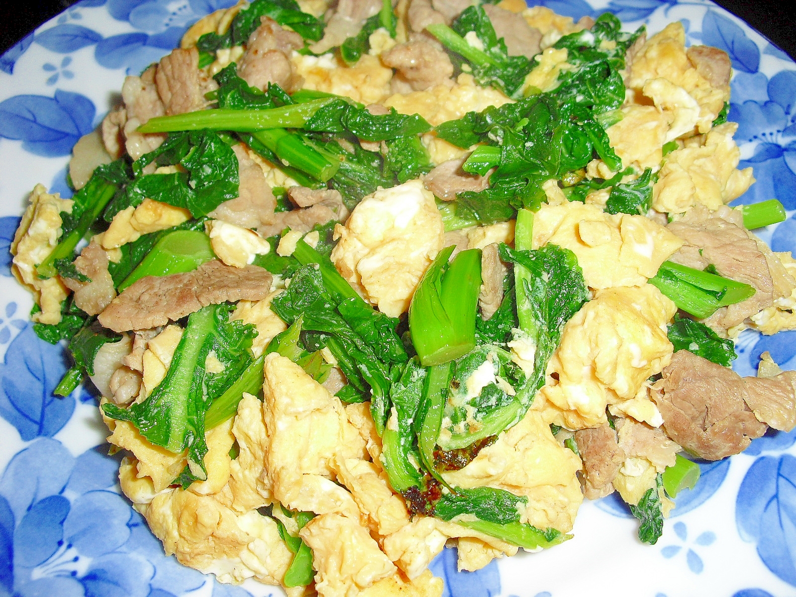 豚肉の卵炒め