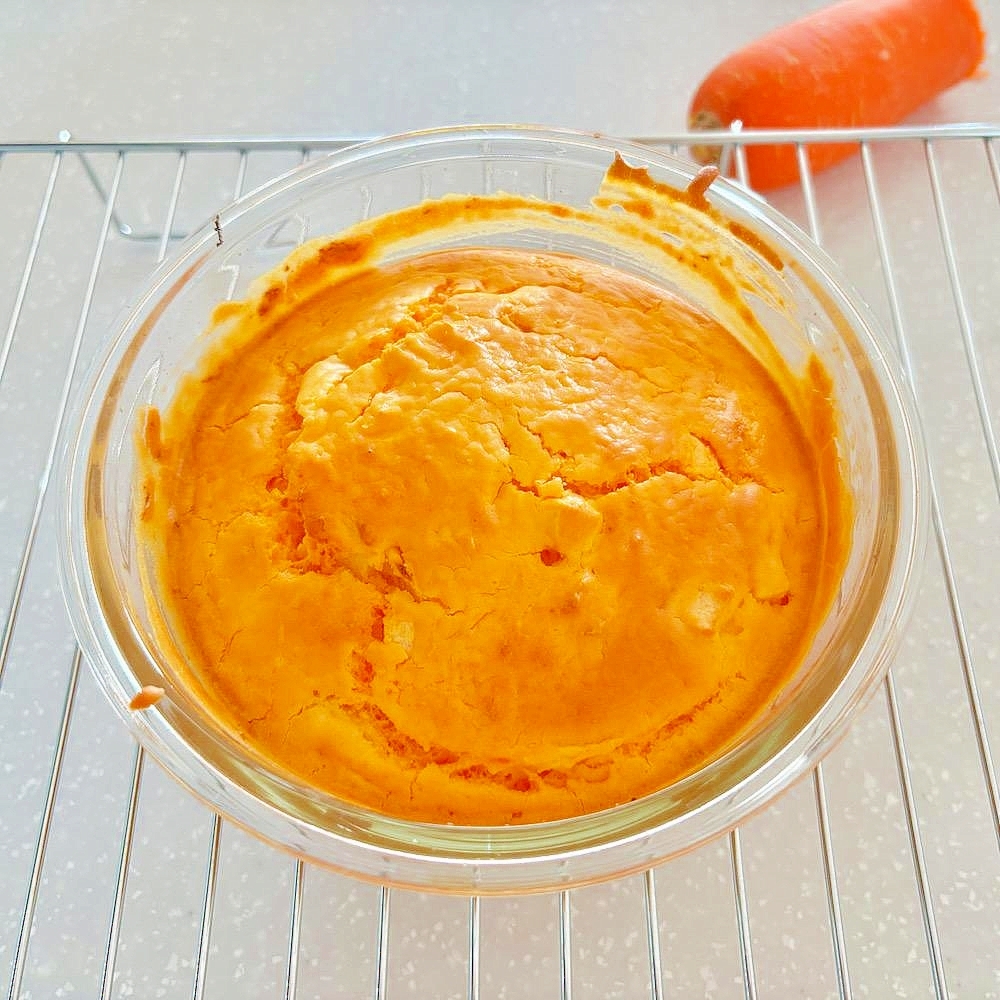 【幼児食】砂糖不使用の米粉で作るキャロットケーキ