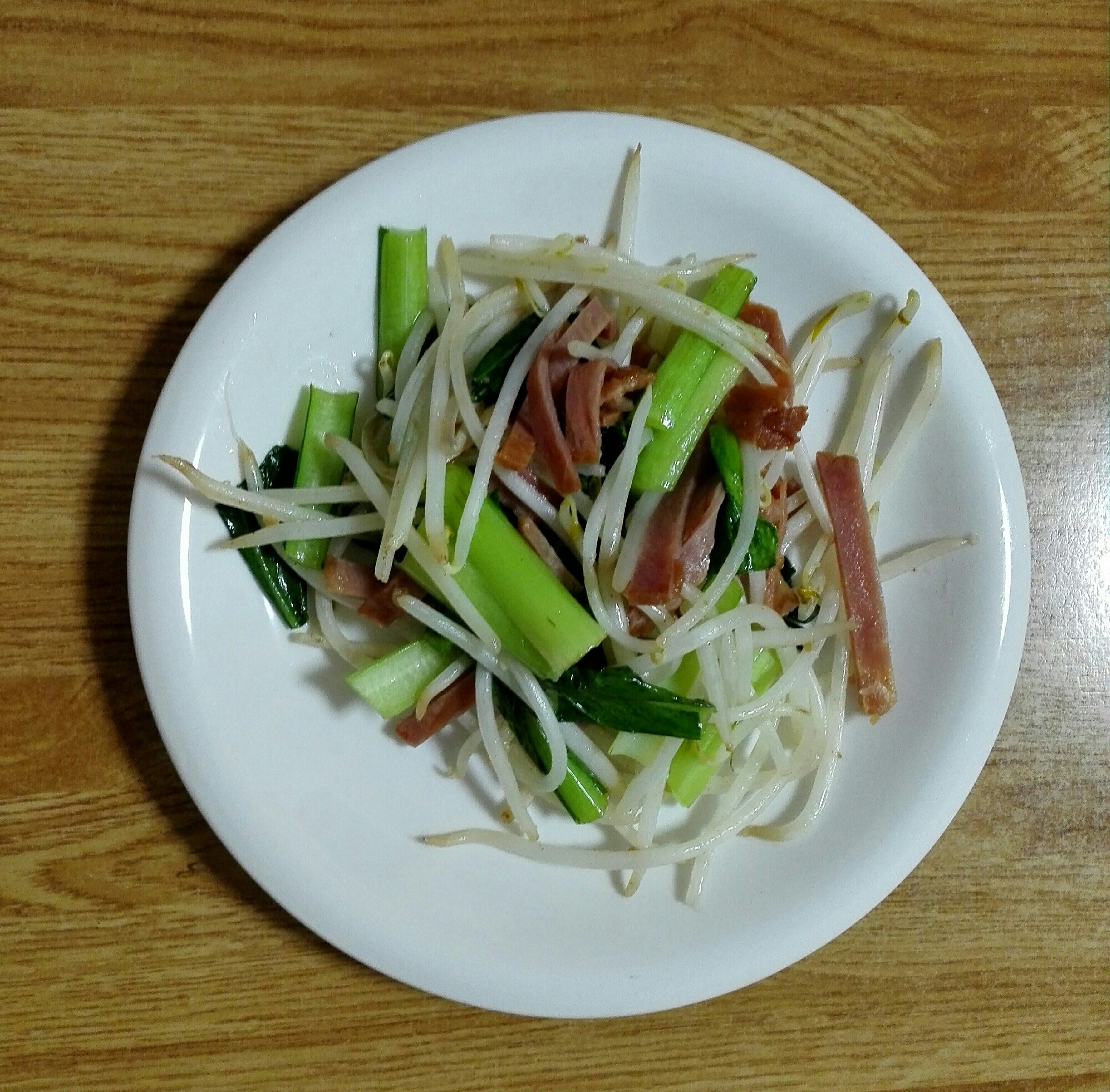 焼豚と野菜の炒め物