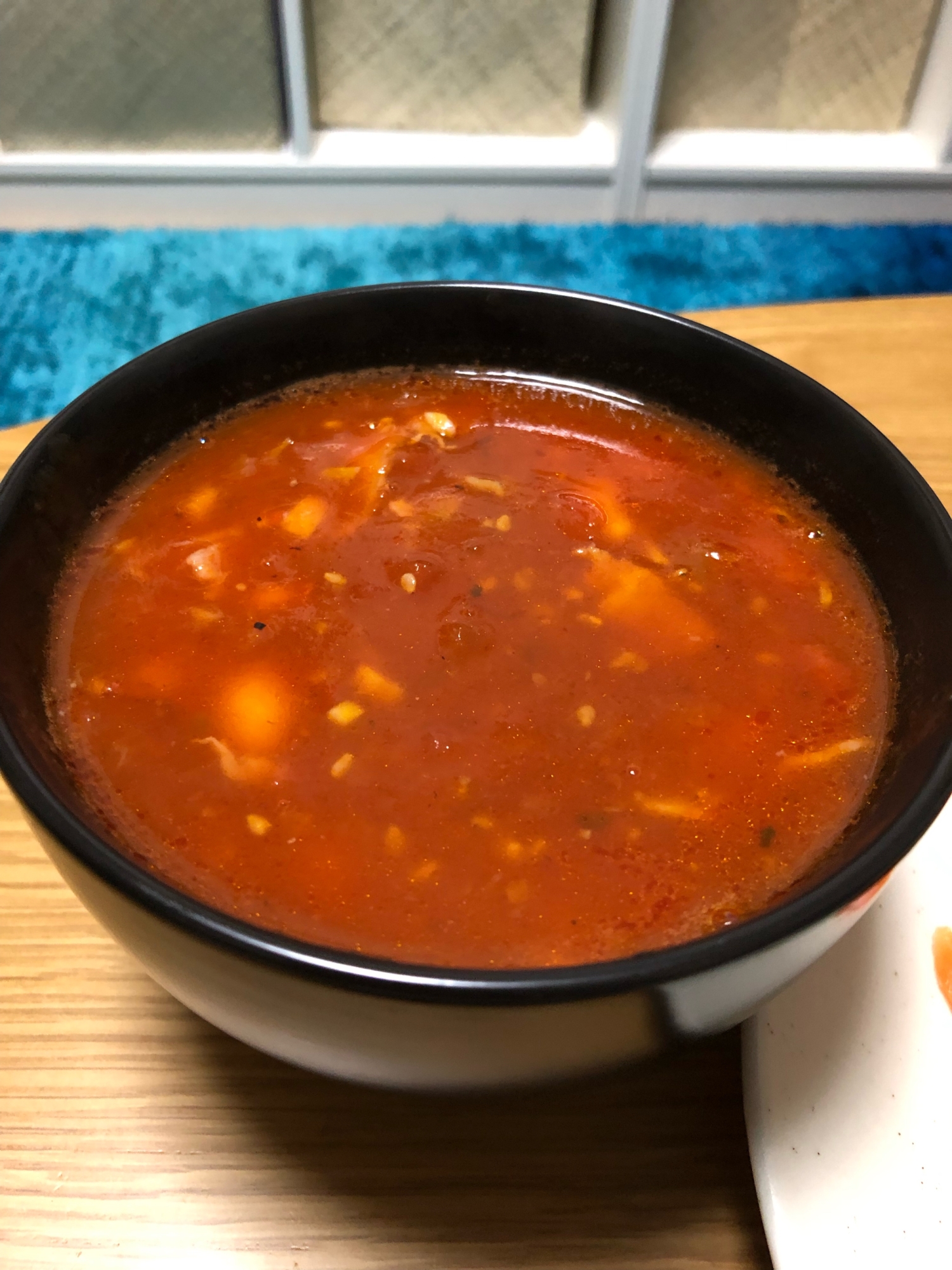 大豆とトマト缶スープ