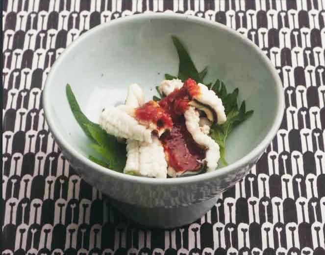 穴子のコチュジャンソースがけ