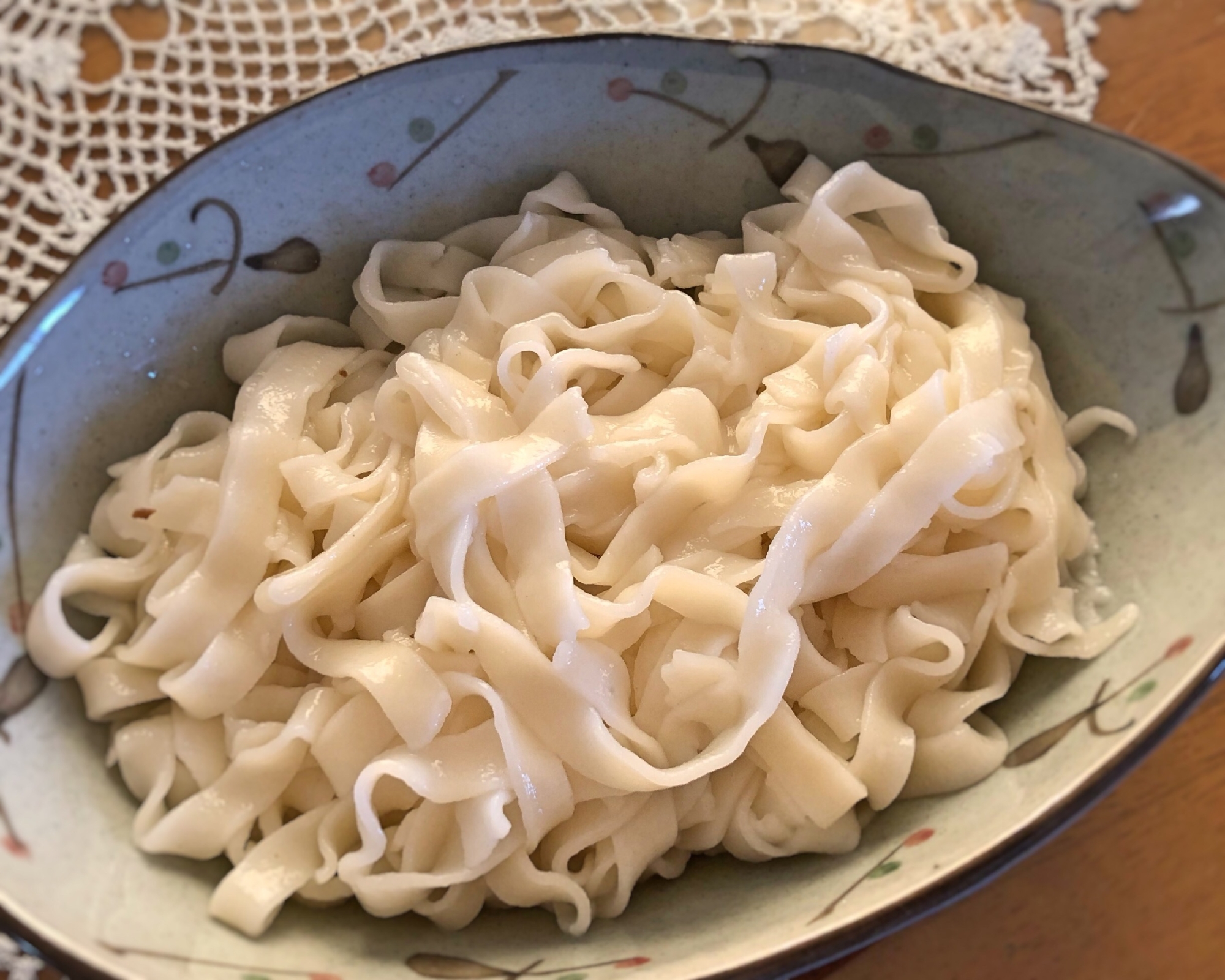 米粉と薄力粉の手打ちうどん