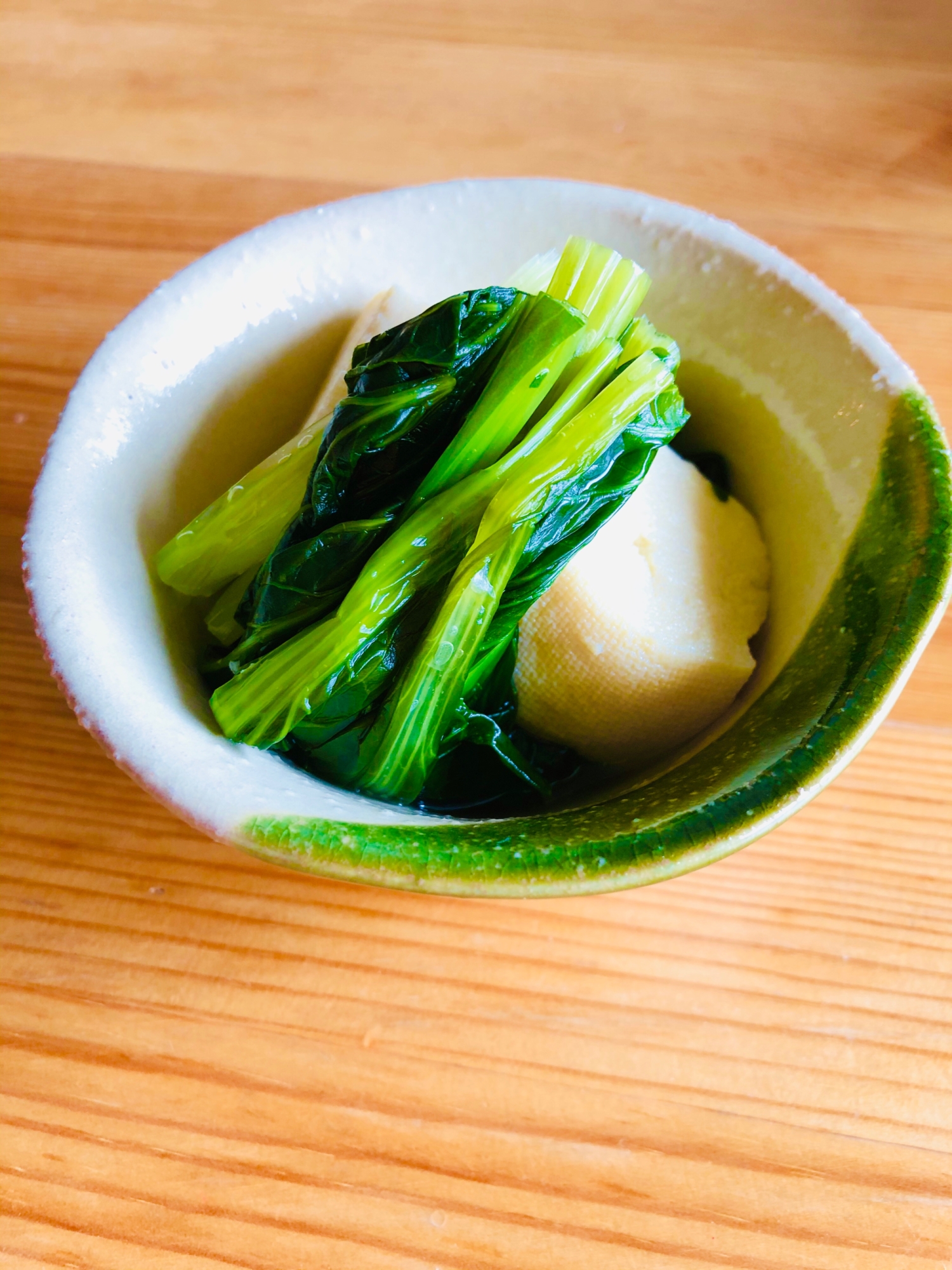 小松菜と豆腐煮物