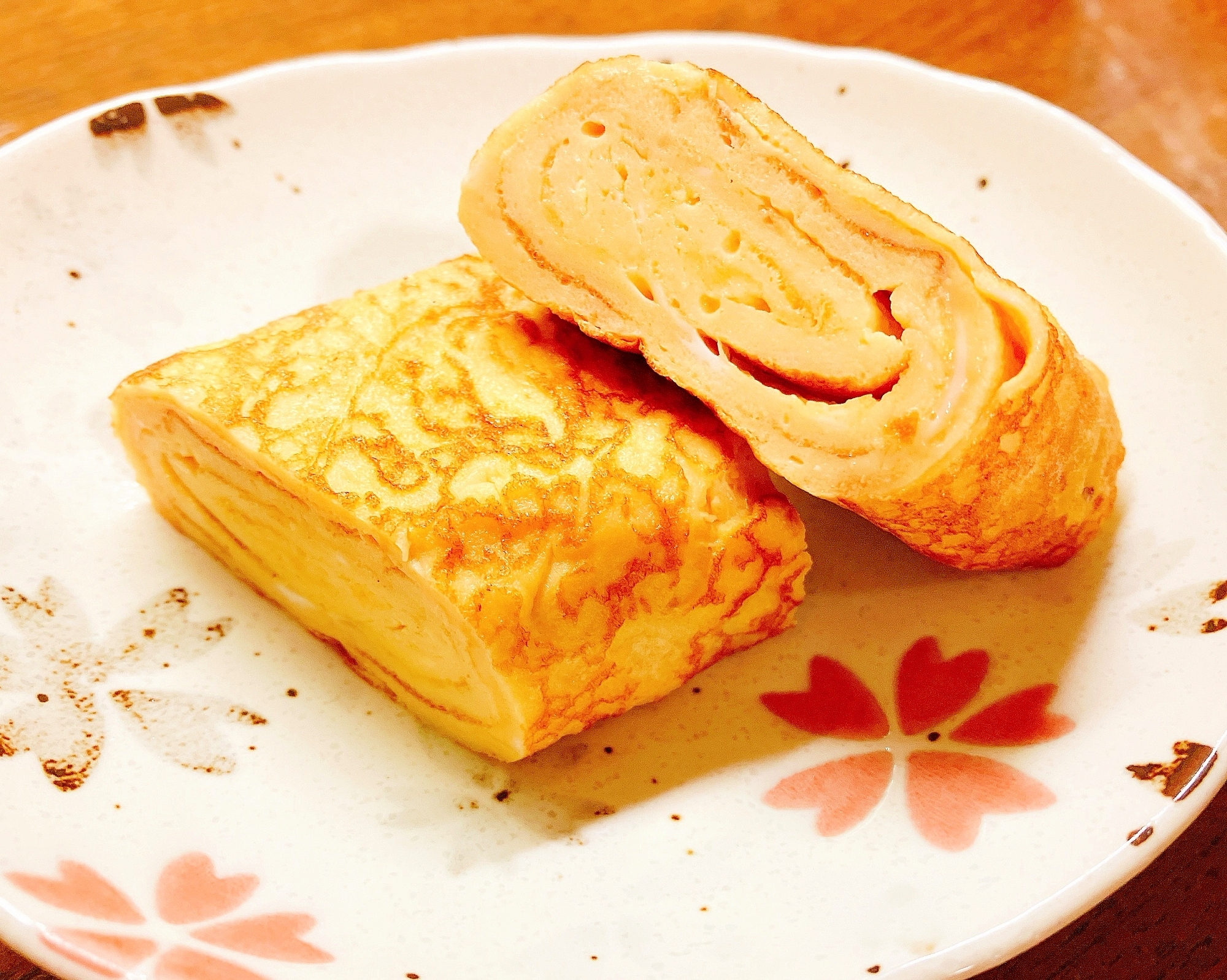 卵1個☆黄な粉入り卵焼き