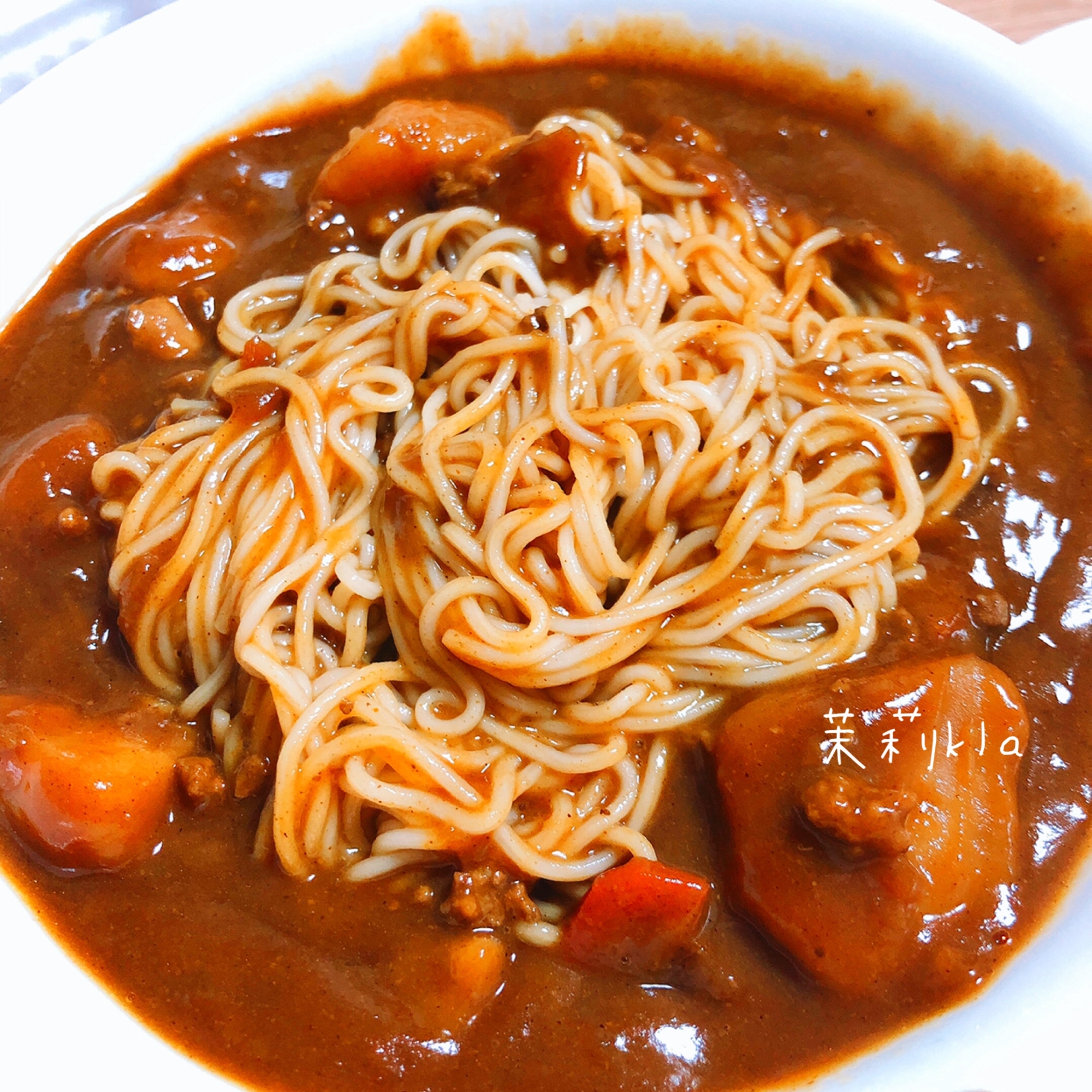 素麺アレンジ   カレーそうめん