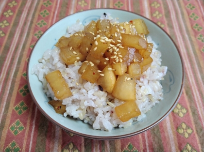 ご飯が進む‼コロコロ大根甘辛ふりかけ