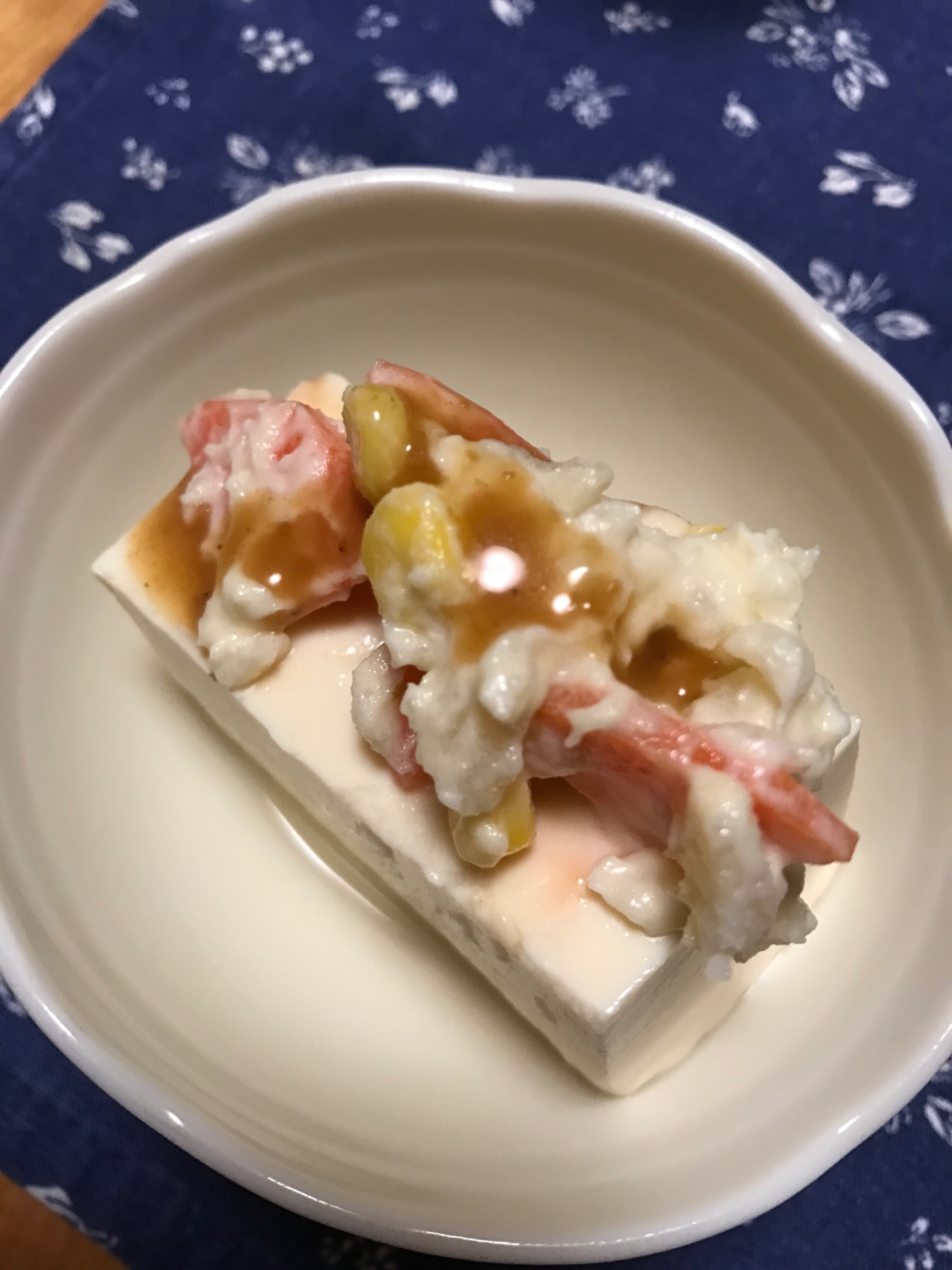ポテサラのせ冷奴