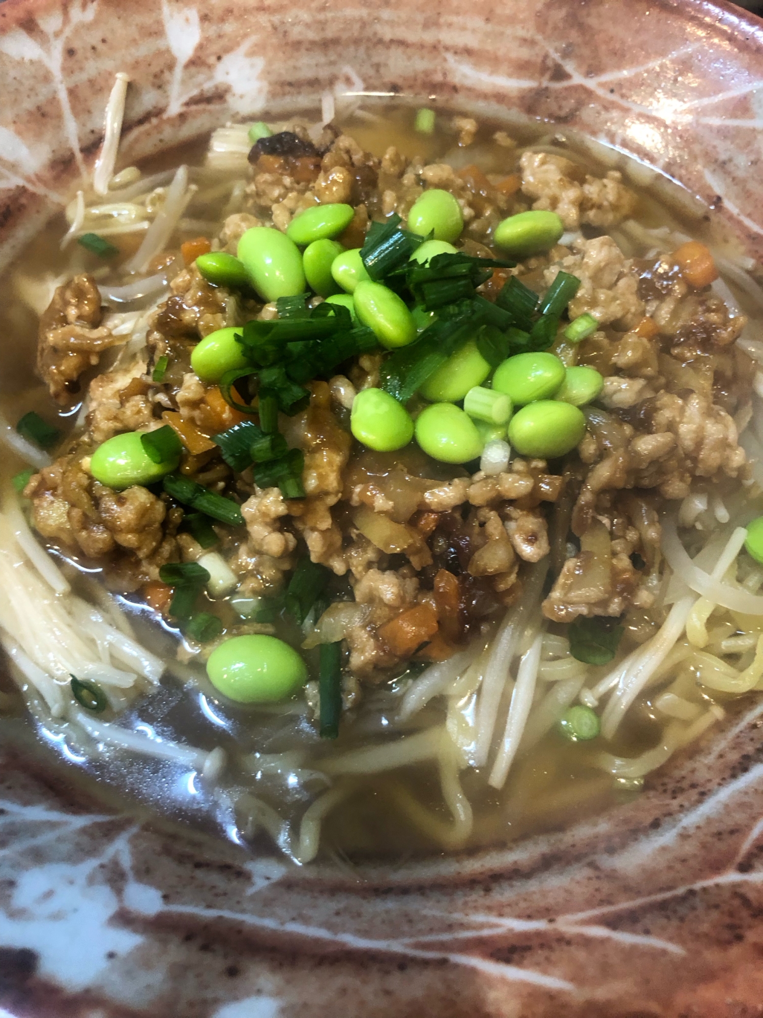 キーマカレーのせ醤油ラーメン。No.812