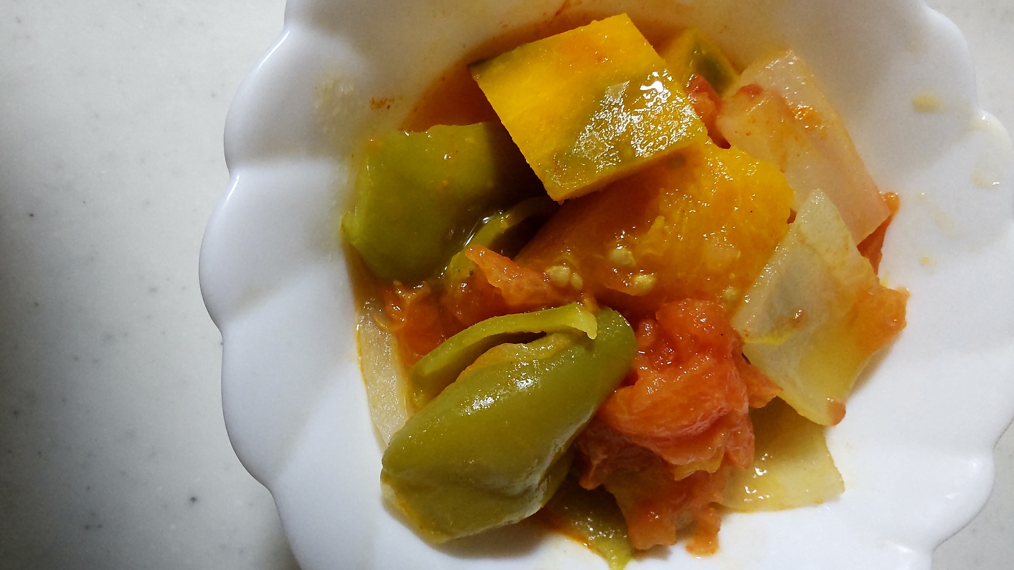 カボチャの入ったラタテュイユ