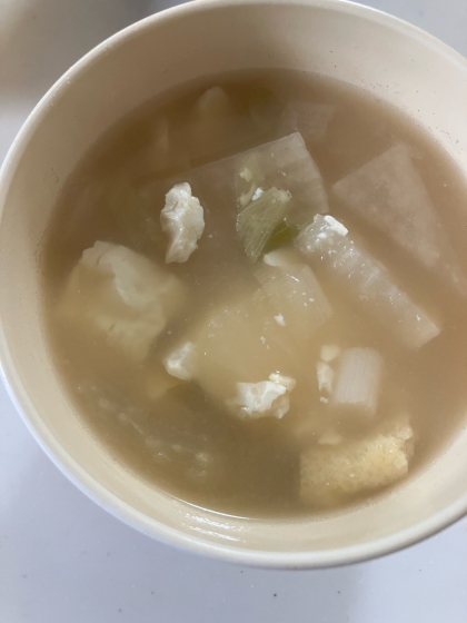 大根とネギのお味噌汁