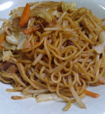 かつお節踊る♪和風ソース焼きそば^_^