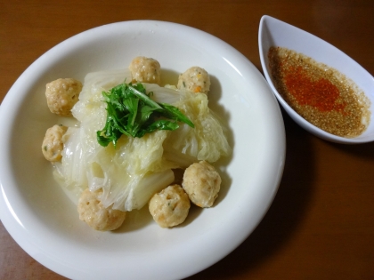 白菜たっぷり肉団子蒸し煮