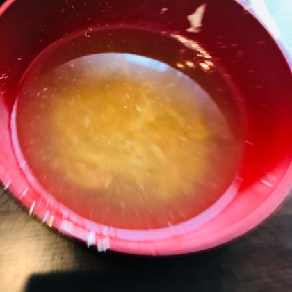 ミョウガの中華風かきたまスープ