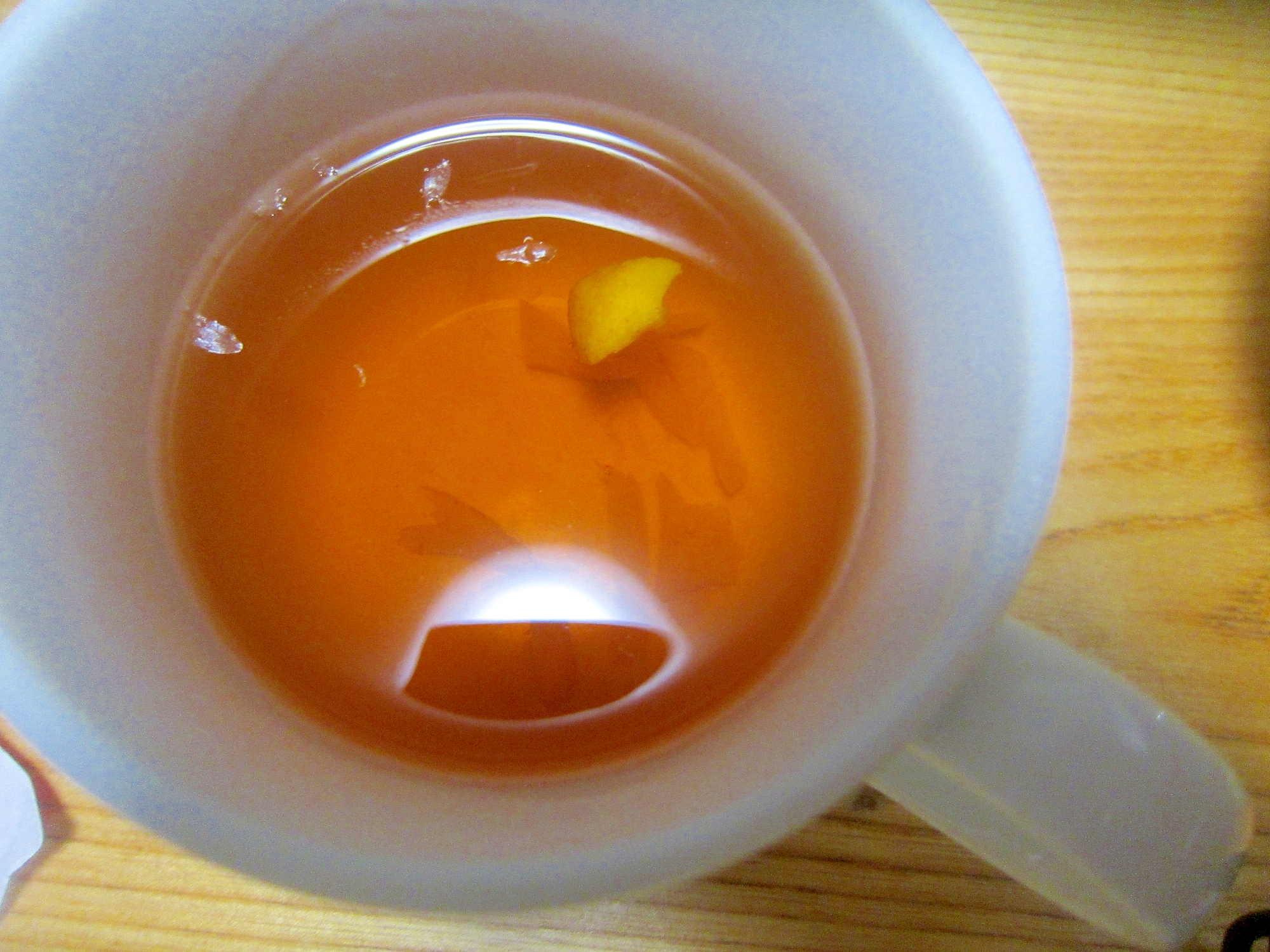 蜜柑の氷砂糖煮シロップと柚子砂糖漬けの紅茶
