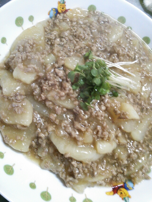 とろーりひき肉あんかけ☆大根の煮物