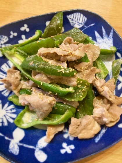 ピーマンと豚肉の肉野菜炒め～焼き肉のたれ仕上げ