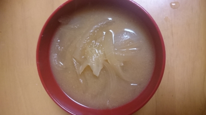 玉ねぎだけ味噌汁