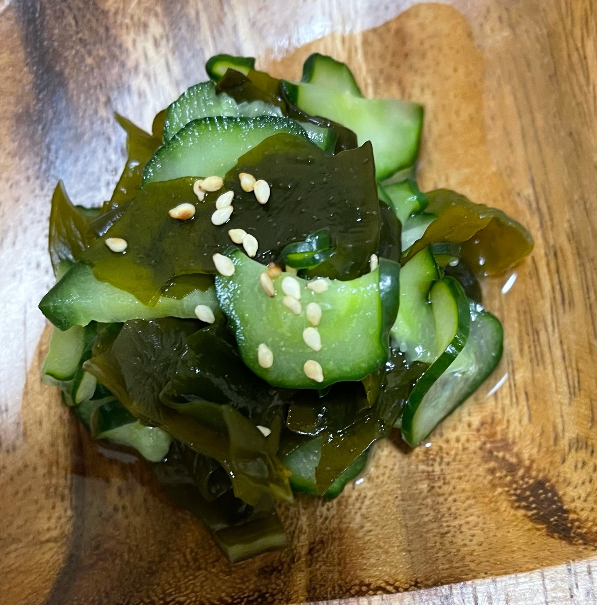 カンタン酢でワカメときゅうりの酢の物♪