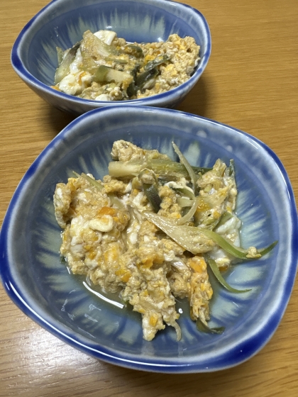 ● めんつゆで簡単☆みょうがの卵とじ ●