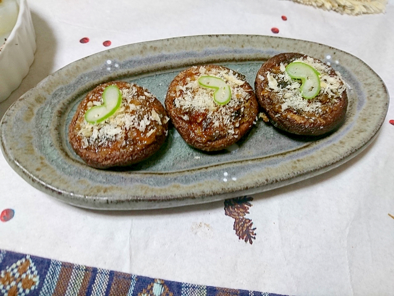 椎茸のふき味噌焼き