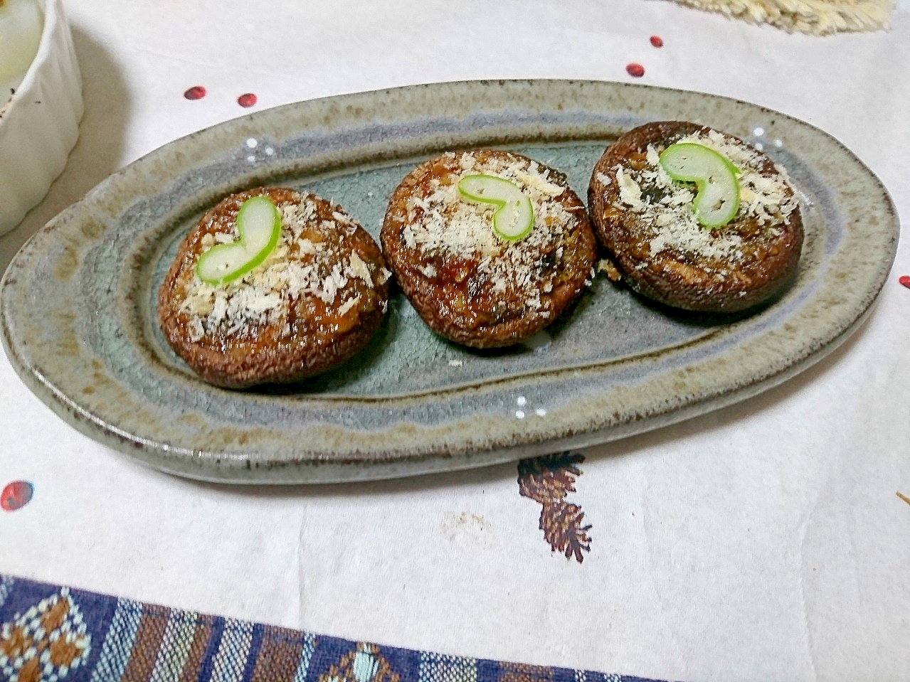 椎茸のふき味噌焼き