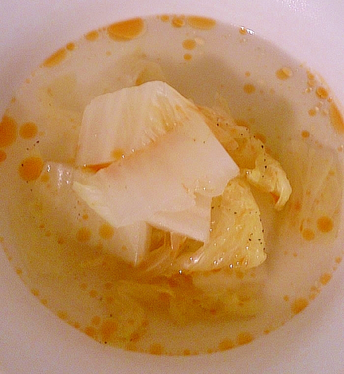白菜のラー油スープ