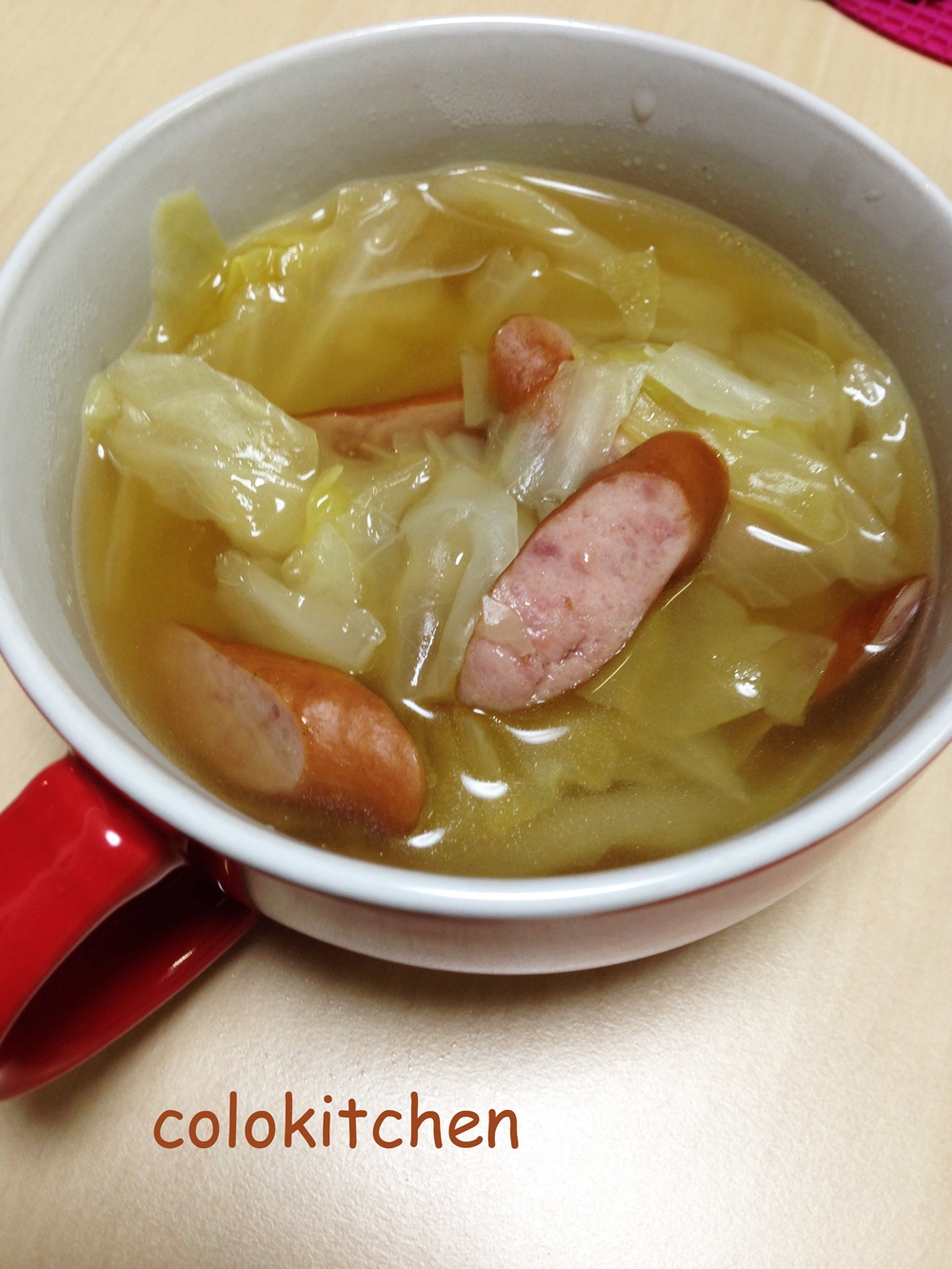 キャベツとウインナーのコンソメスープ レシピ 作り方 By Colokitchen 楽天レシピ キャベツとウインナーのコンソメスープ レシピ 作り方 By Colokitchen 楽天レシピ